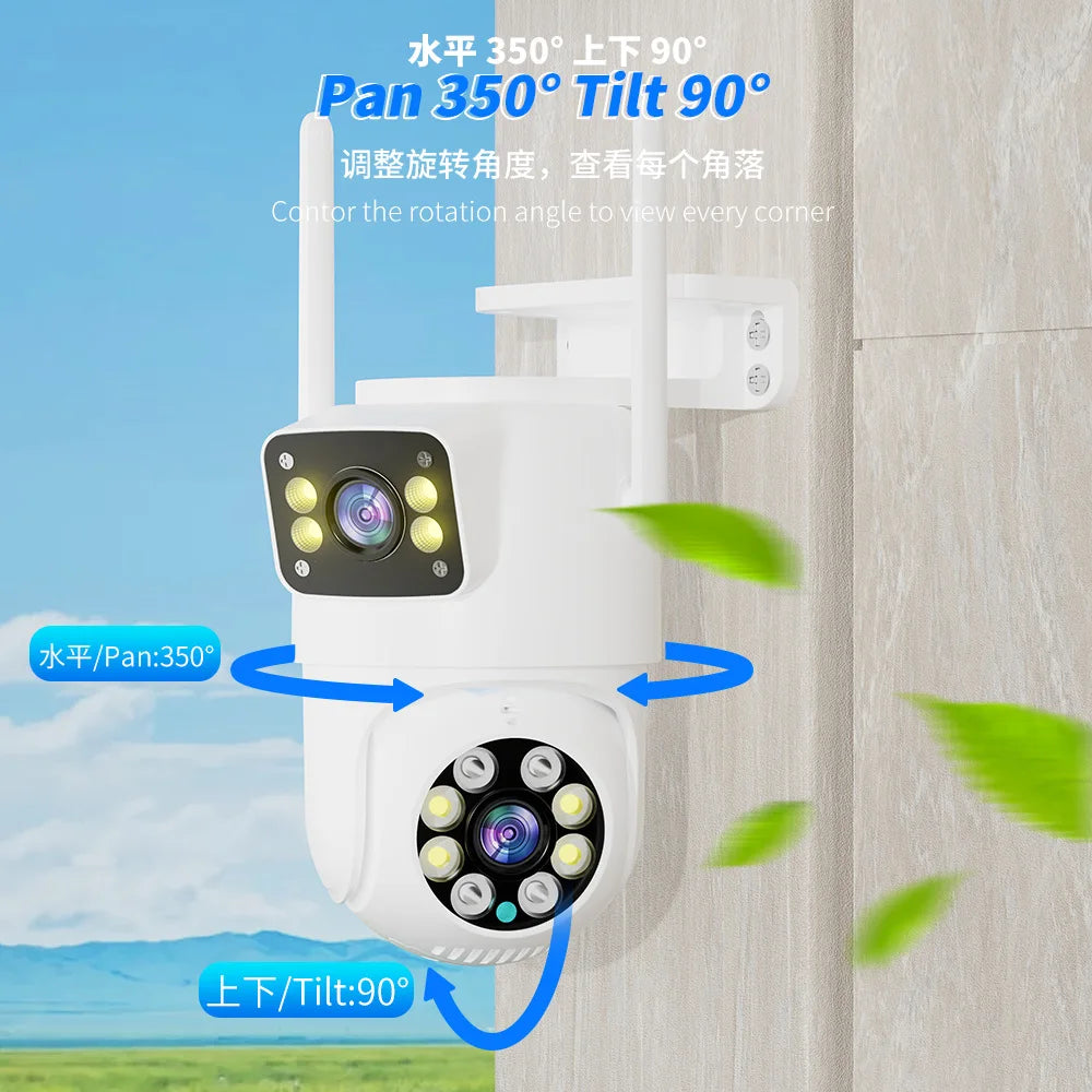 4MP UHD Carecam APP Dual Lens Wireless PTZ