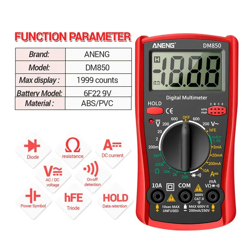 DM850 Professional Digital Multimeter 1999