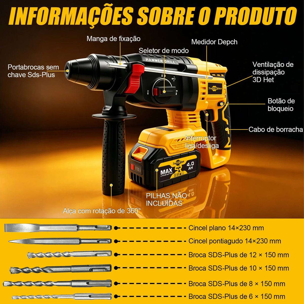 Taladro Percutor Inalámbrico 20V