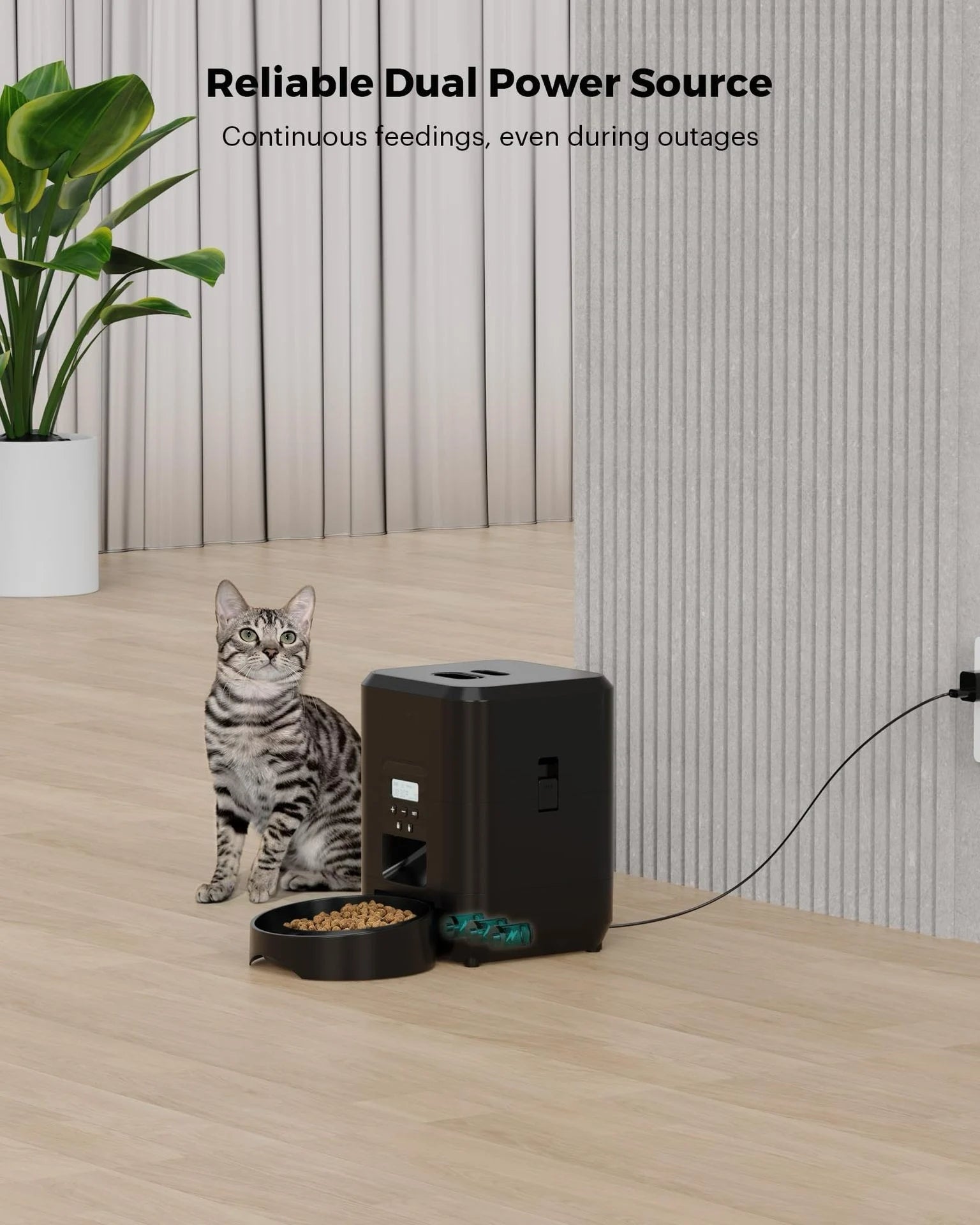 2L Smart WiFi Automatic Pet Feeder for Cats And Dogs