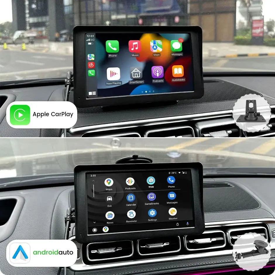 Pantalla Carplay & Android Auto GreenYi 7" Touch Screen