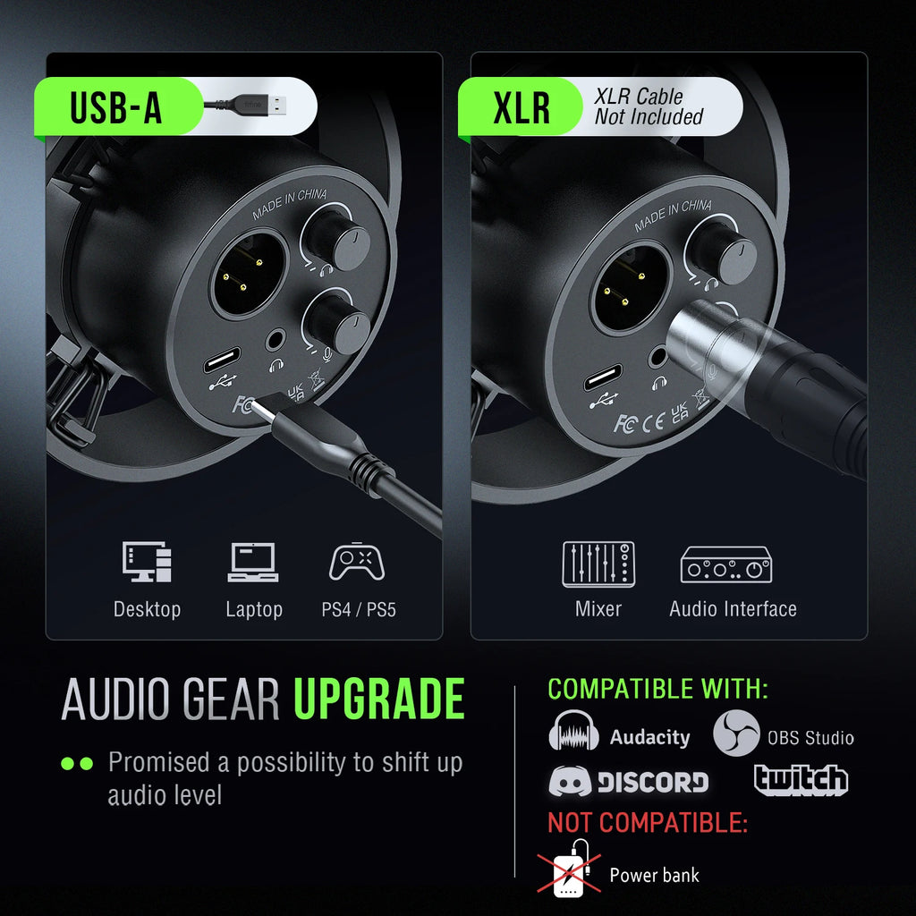 Micrófono FIFINE USB/XLR Dynamic