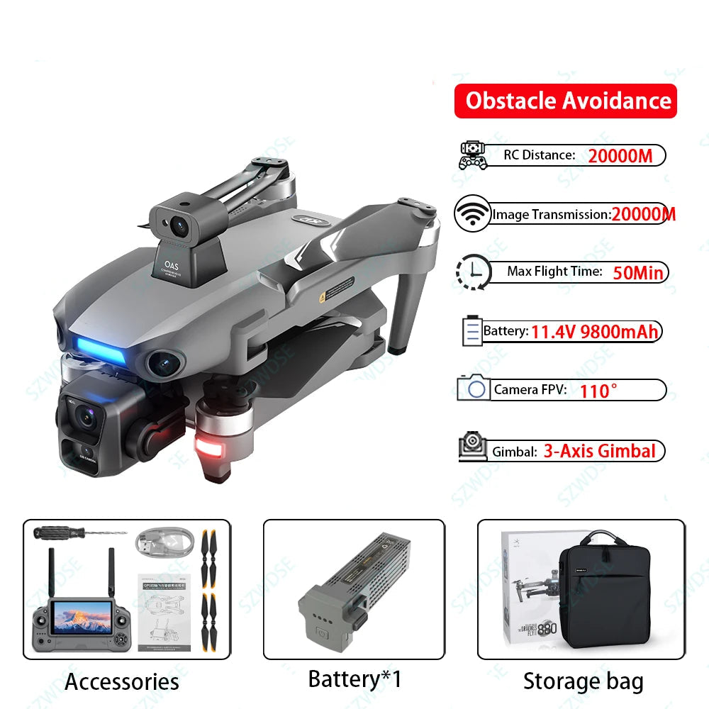 Drone Profesional S880 con Cámara Ultra 4K