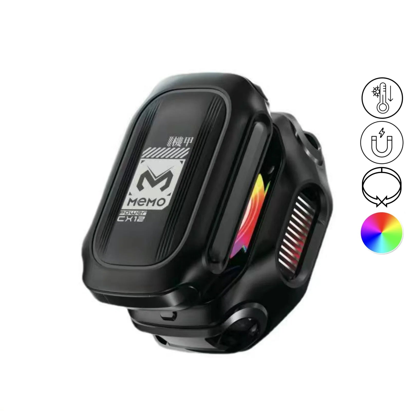 MEMO CX12 Gaming Cooler, Mobile Phone Cooler with External Battery, Magnetic Semiconductor Ice Cooling Radiator