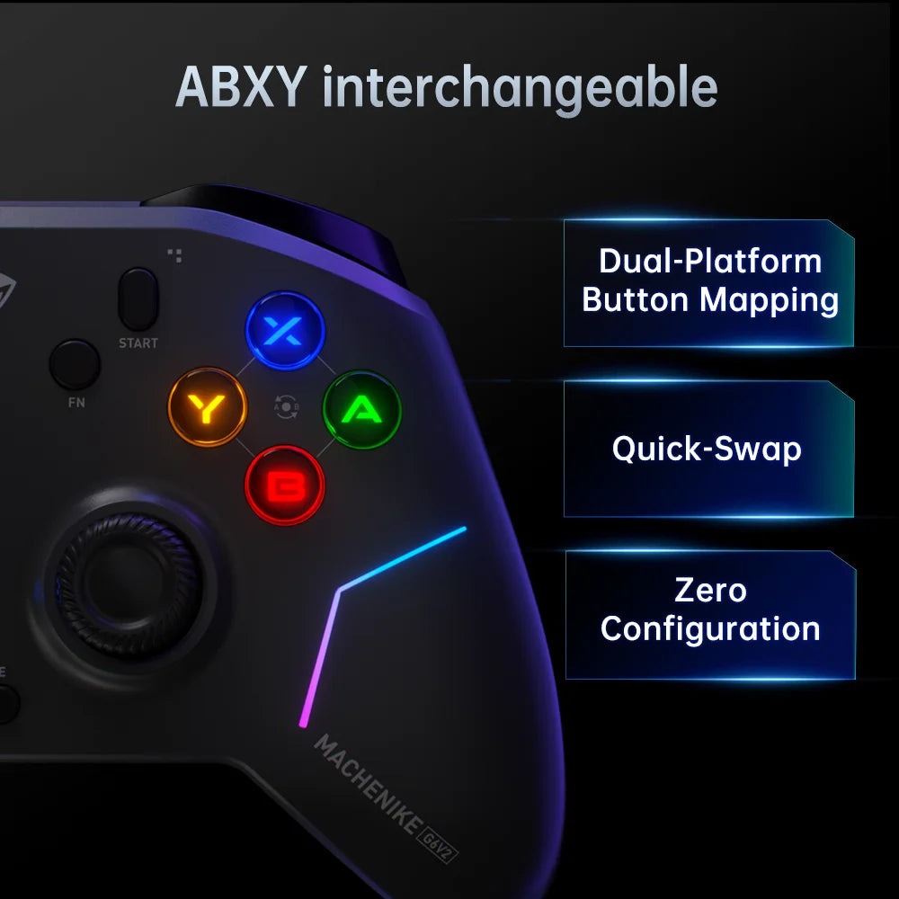 Control Gamer MACHENIKE G6V2 Tri Mode Gamepad