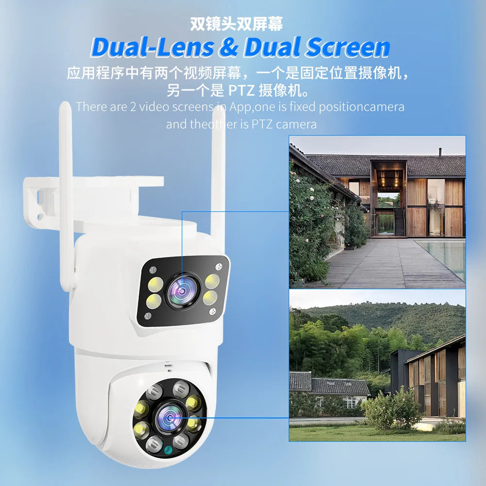 4MP UHD Carecam APP Dual Lens Wireless PTZ