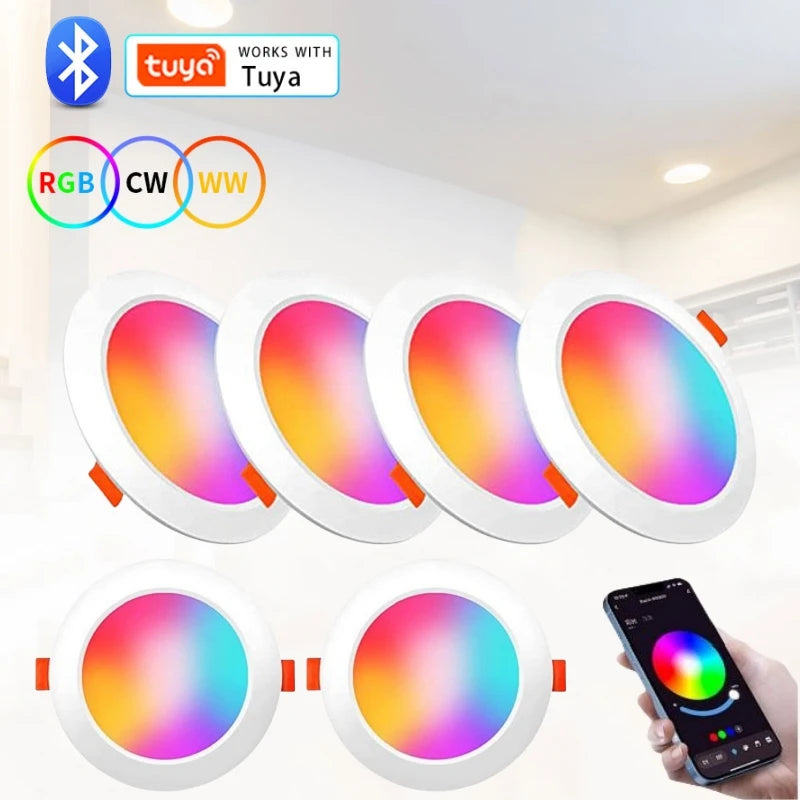 Tuya Smart LED Downlight Bluetooth Recessed Led Spot