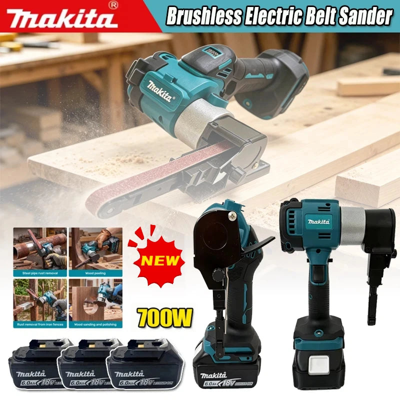 Makita Lijadora de banda portátil inalámbrica sin escobillas