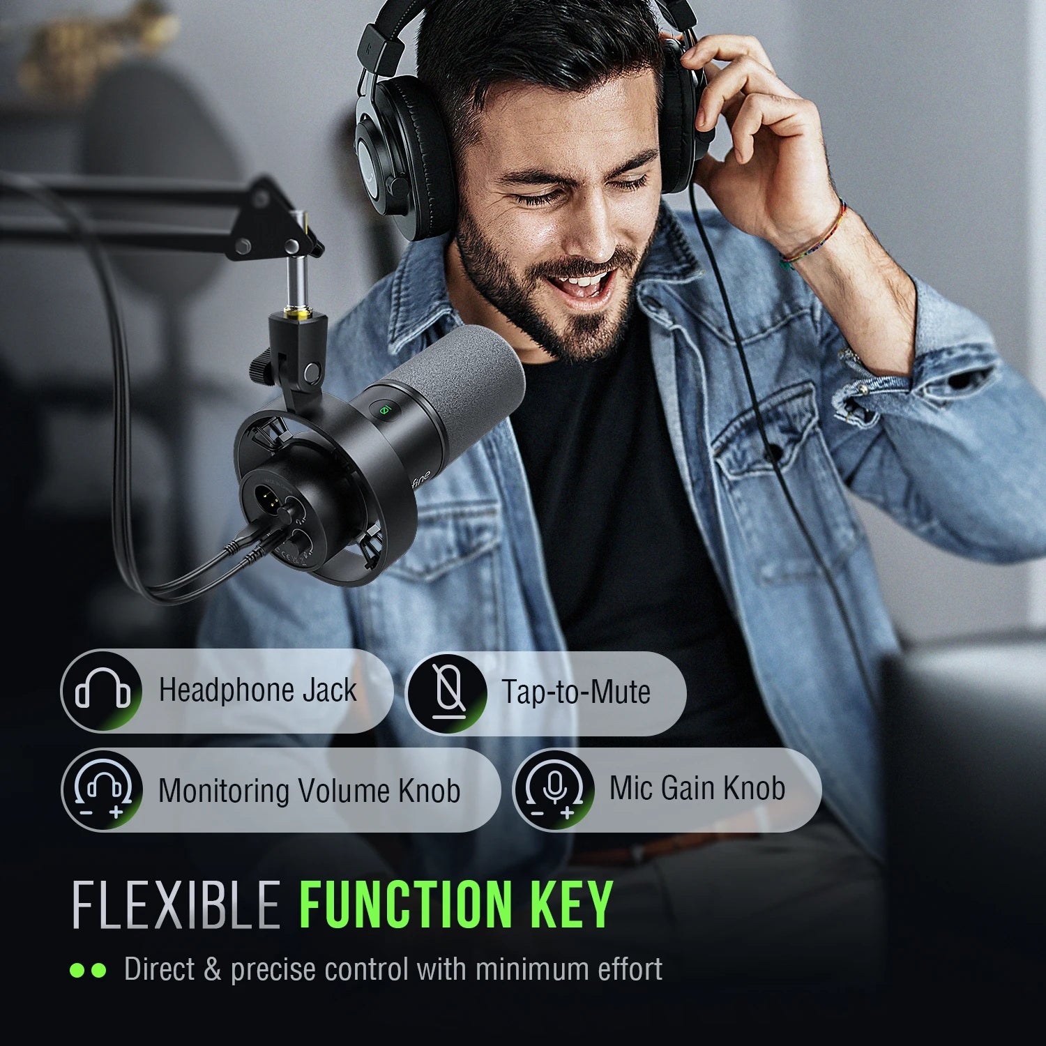 Micrófono FIFINE USB/XLR Dynamic