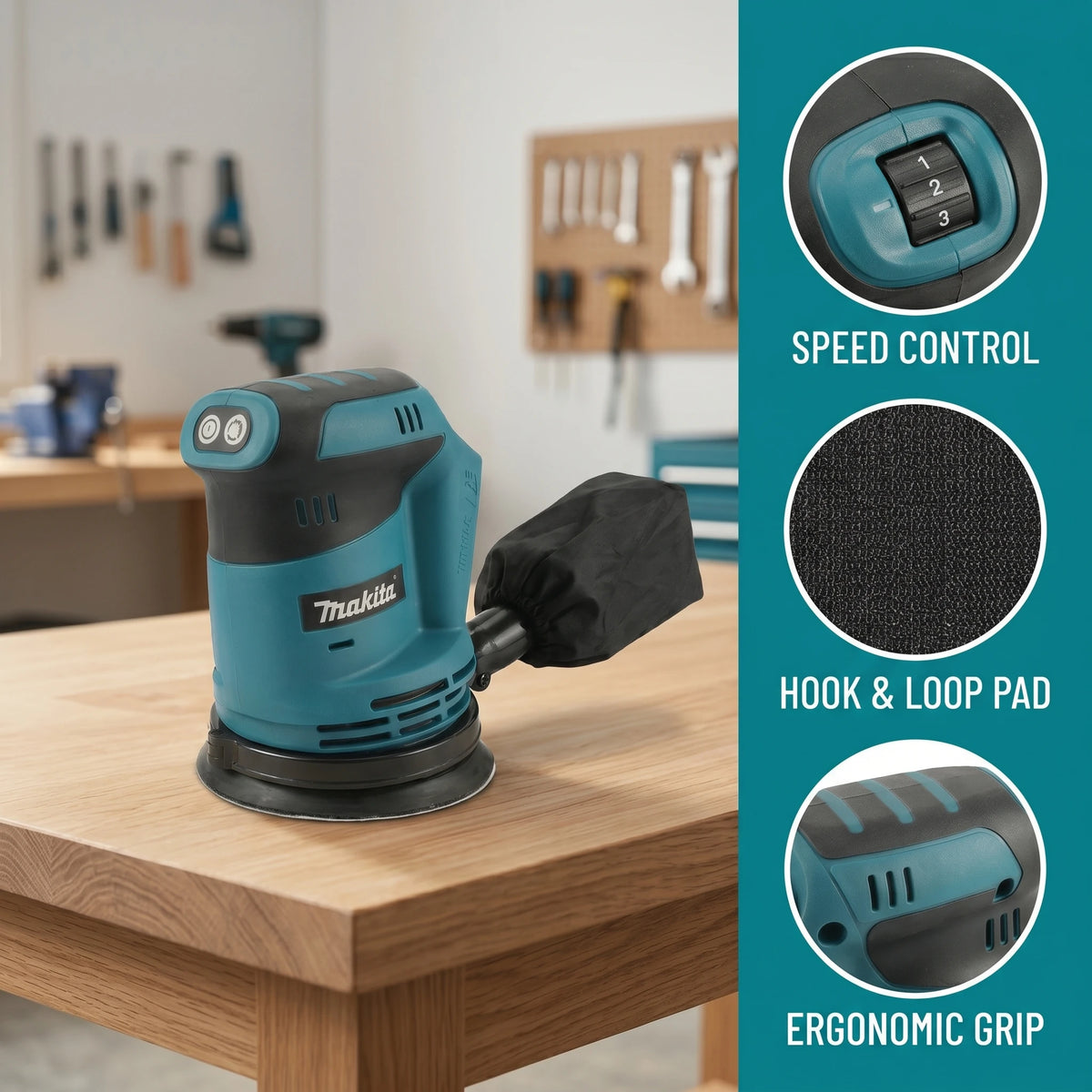 Ponceuse excentrique sans fil Makita