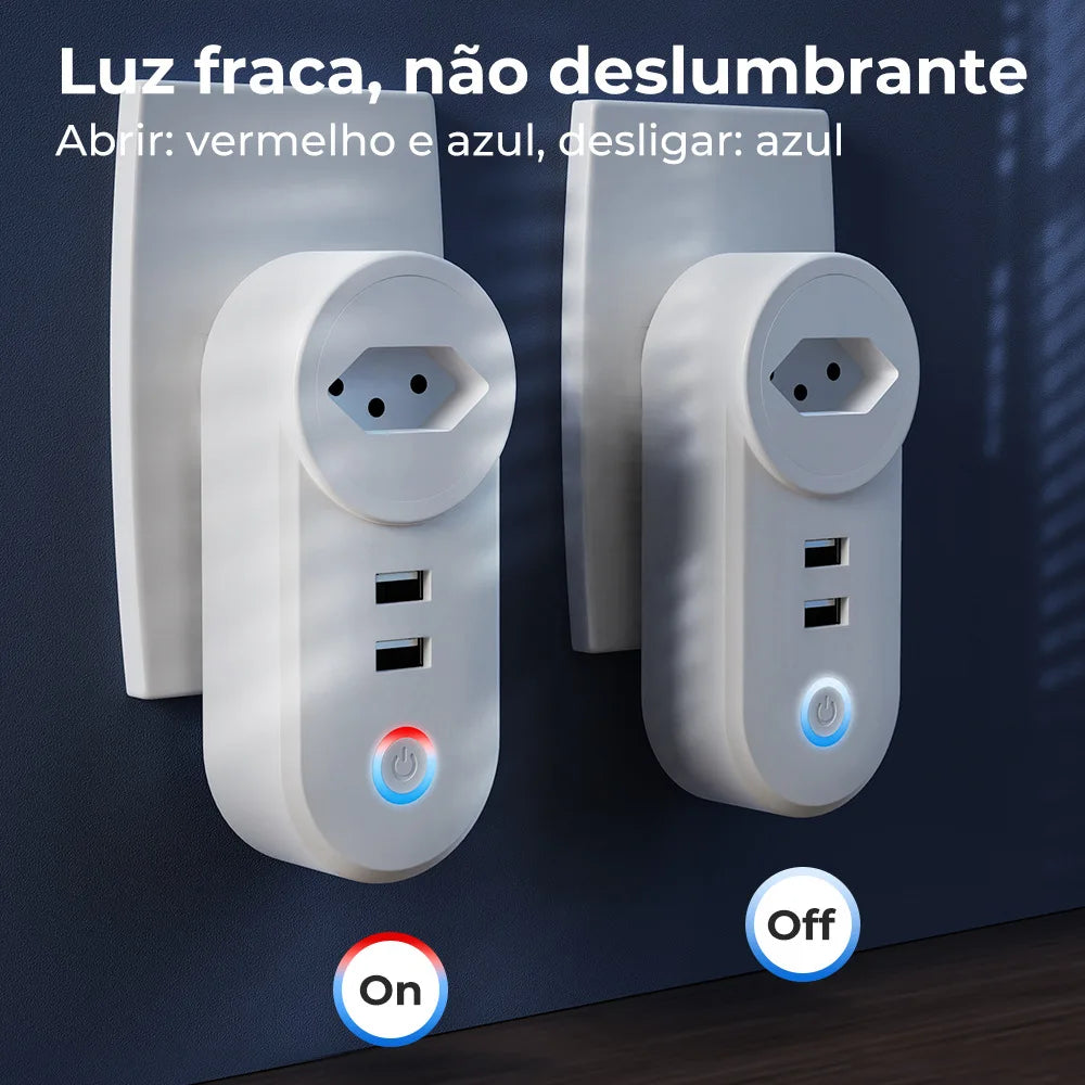 16A Tuya WiFi Smart Socket With 2 USB