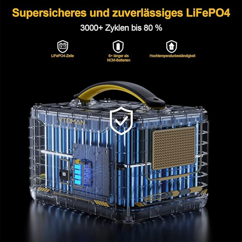 Batería Portátil VTOMAN Jump 1500 Batería Extra 1548Wh