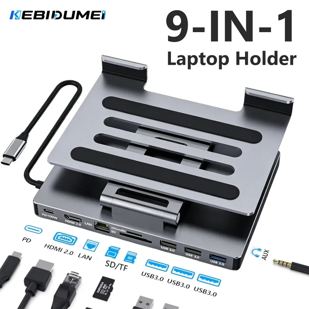 Docking Station KEBIDUMEI 9 in 1 Foldable