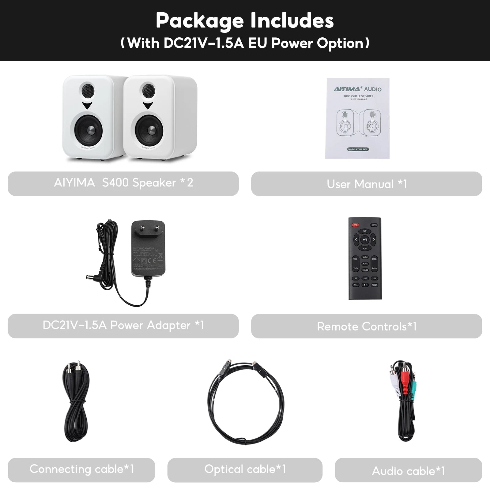 Home Theater AIYIMA Upgrade S400 Audio Bookshelf