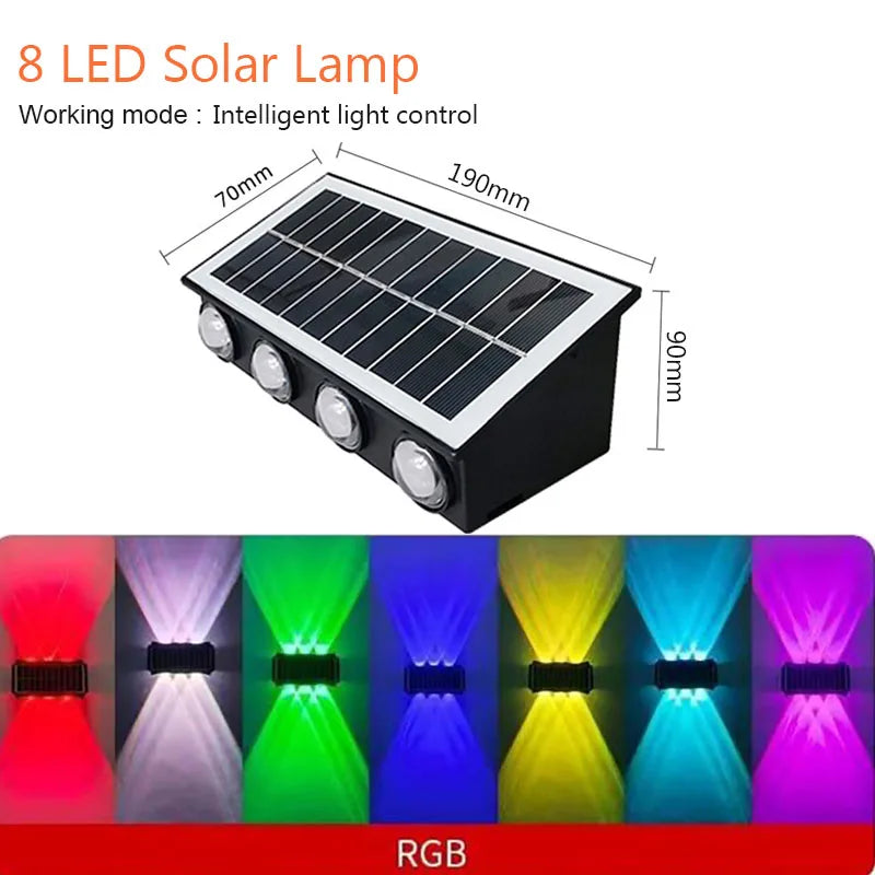 Lámpara LED cálida solar para exterior
