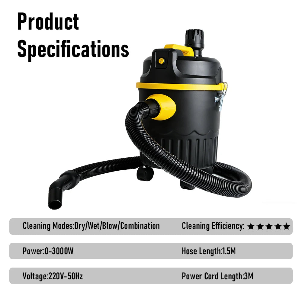 Aspiradora Industrial 3 en 1 22L