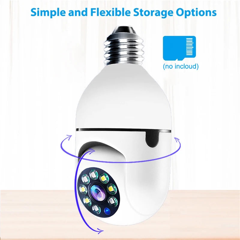 1080P HD E27 Bulb Surveillance Camera