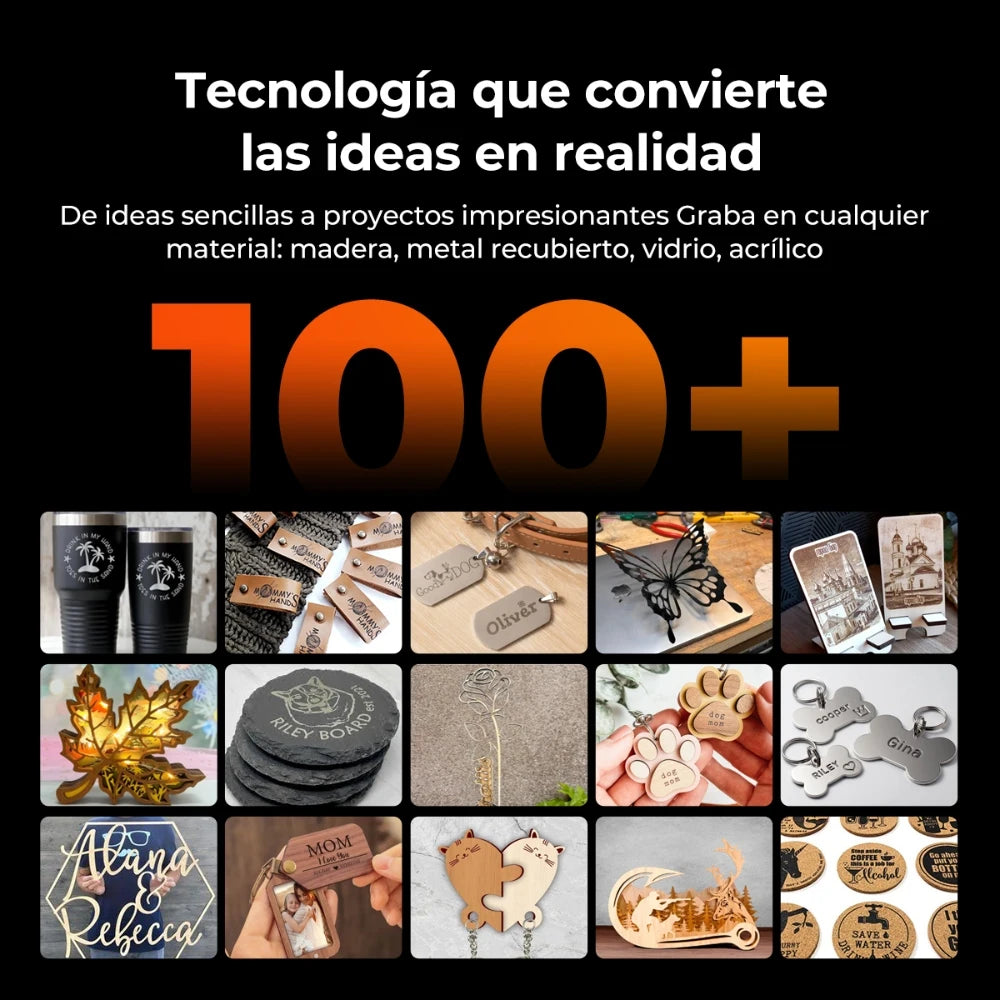 Grabador y Cortador Láser CNC 300×300 mm