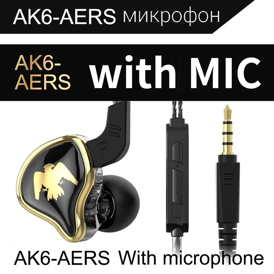 Audífonos Original QKZ AK6 In Ear Earphone