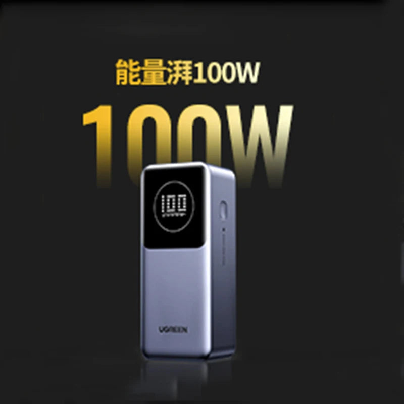 UGREEN Nexode Pro Power Bank 165W con Pantalla TFT y Cable Integrado