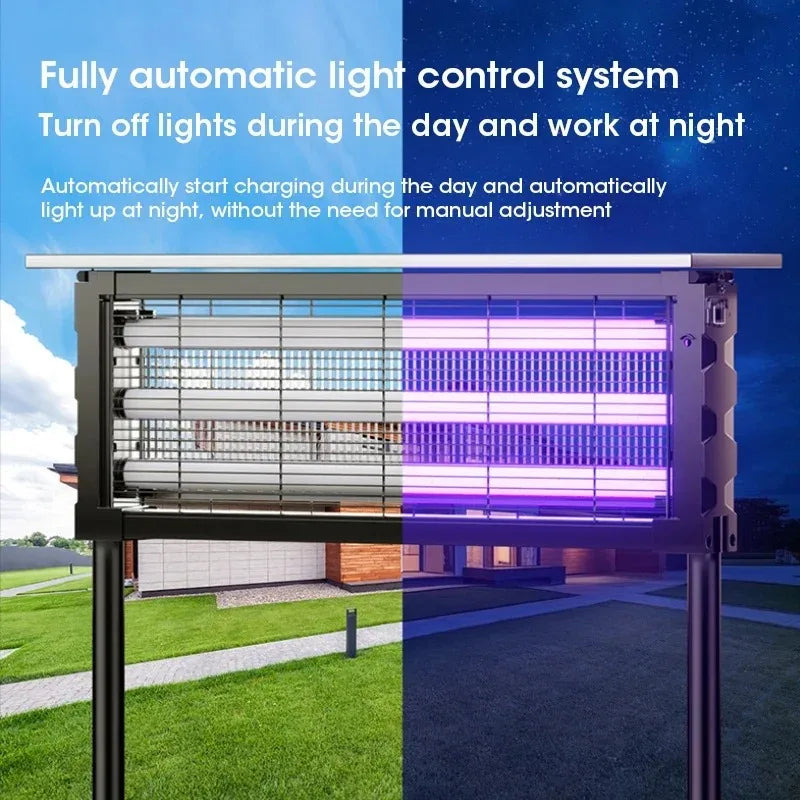 Lámpara solar mata mosquitos de exterior