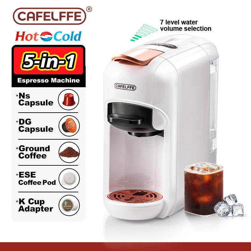 Cafetera de cápsulas caliente/fría