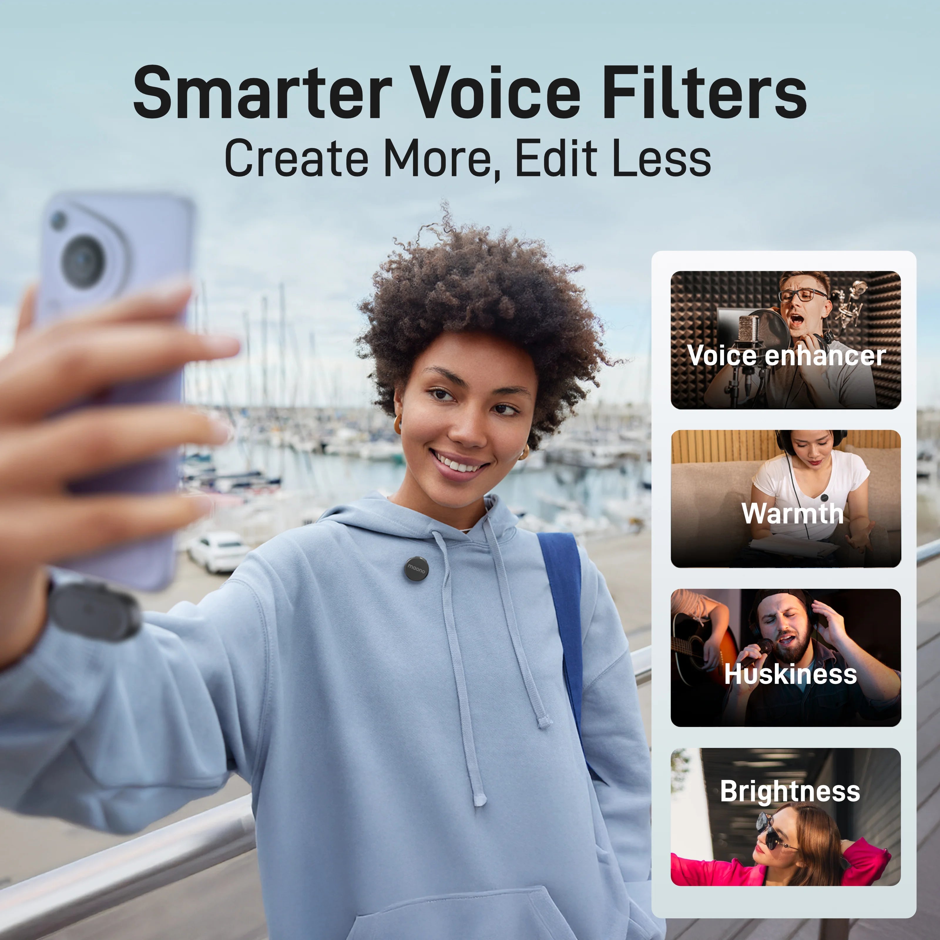 Micrófono MAONO Wave T5 Wireless Lavalier Lapel