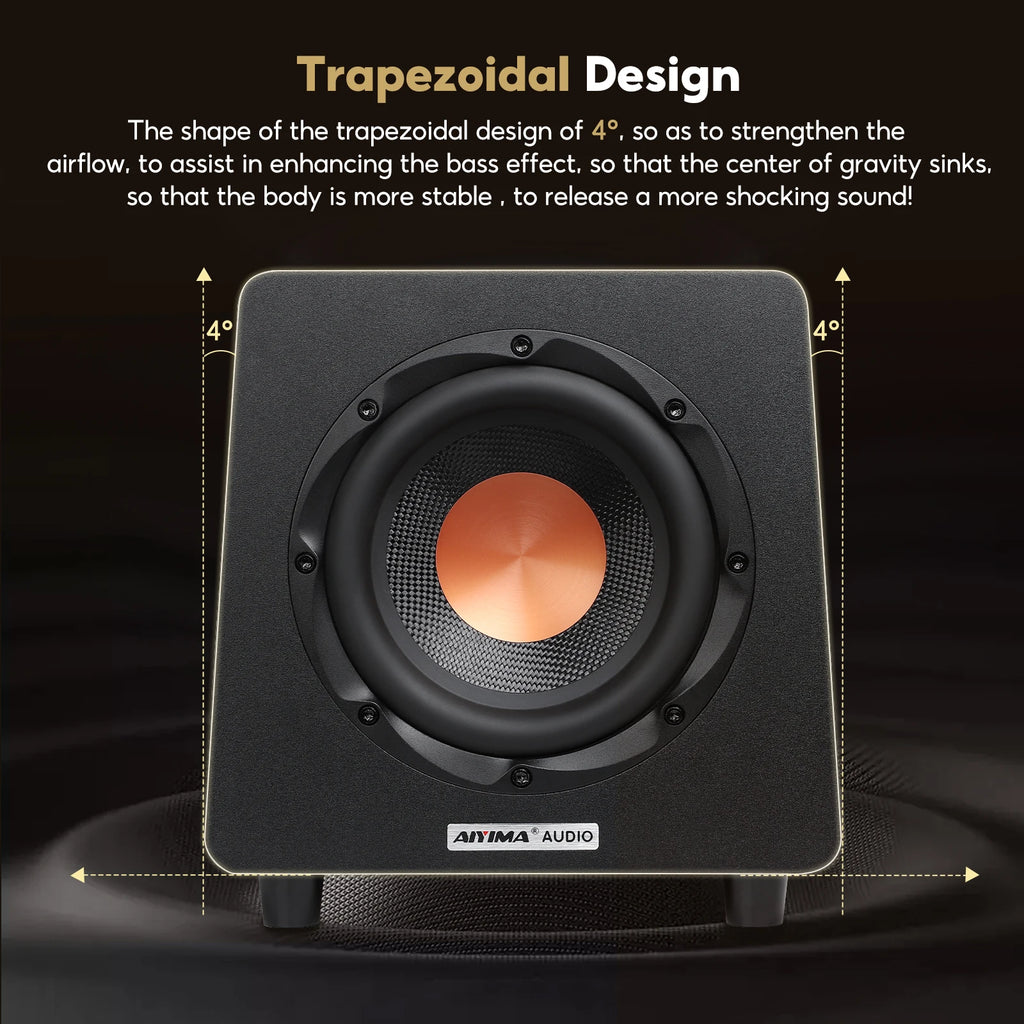 AIYIMA 800X Subwoofer 150W 8 Inch Active Speaker