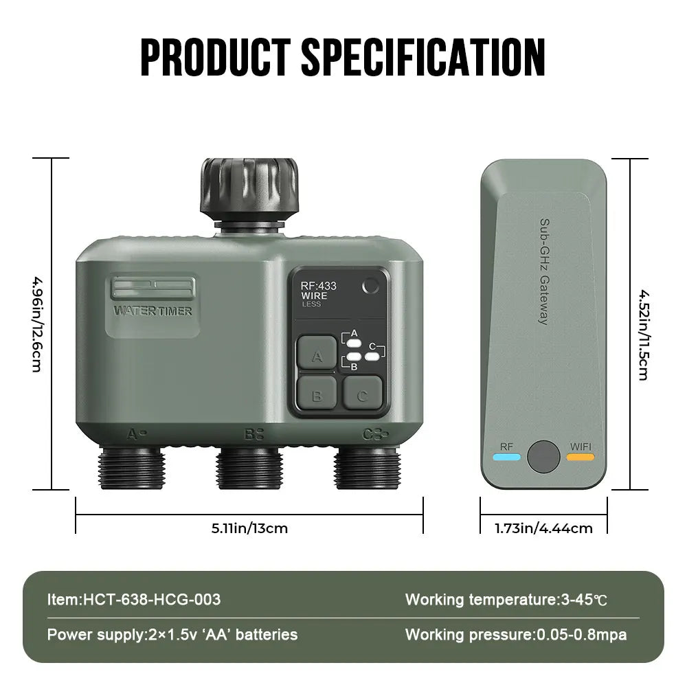 Système d'arrosage automatique RF433 WIFI