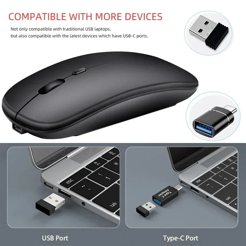 Mouse Wireless Mouse Bluetooth-Compatible Gaming