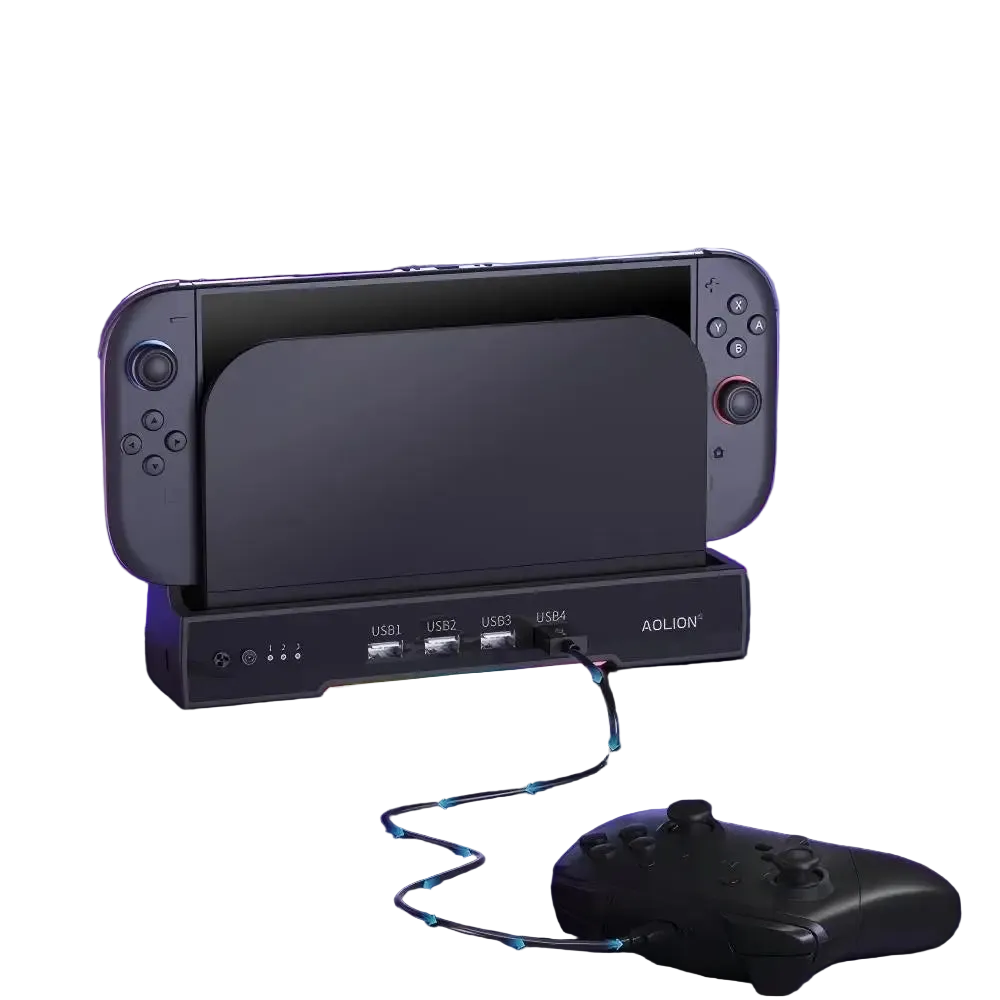 For Switch 2 Gaming Console Cooling Fan Storage Base Charging Dock