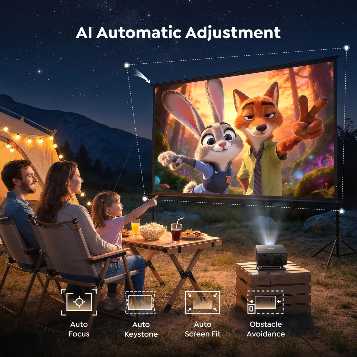 Proyector 4k 45000Lumens Android 14