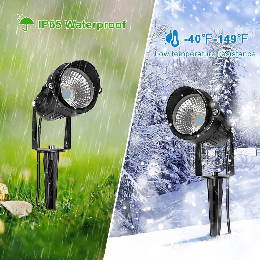 Lámpara de cesped impermeable blanco cálido de 60 W IP68