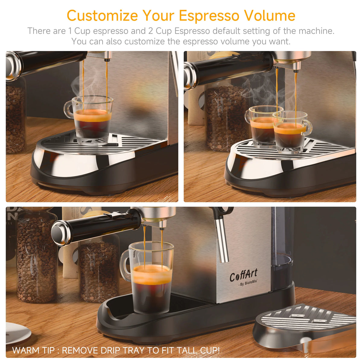 Cafetera Semiautomática BioloMix 20 Bar