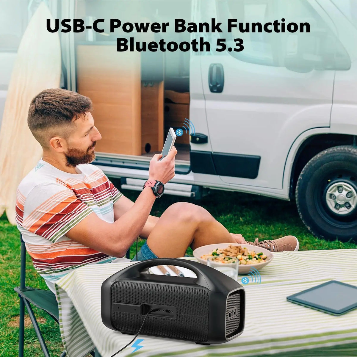 Bocina Tribit StormBox Blast 90W Bluetooth