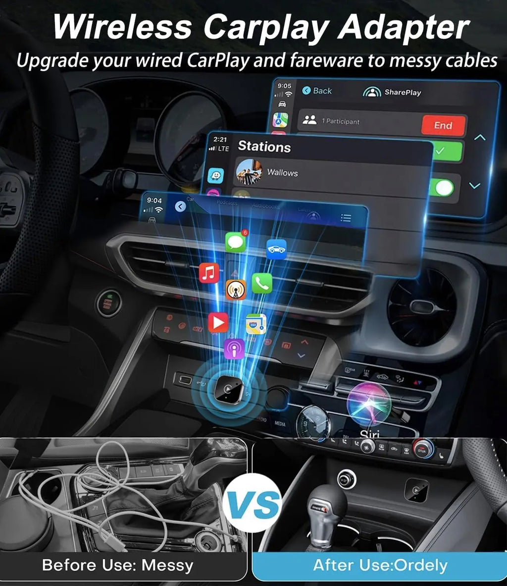 Adaptador Wireless CarPlay & Android Auto