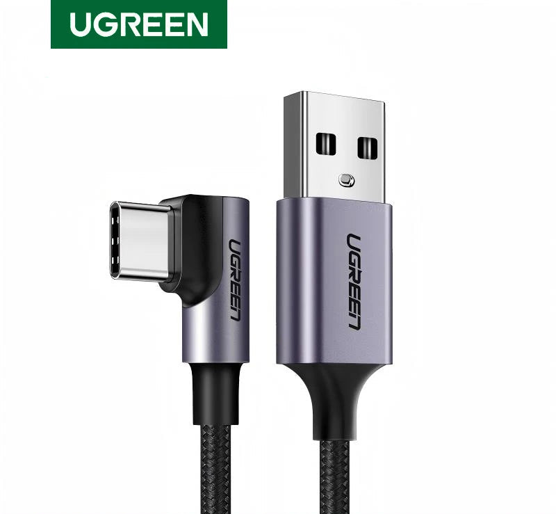 UGREEN Cable USB A a USB‑C 90° 3A Trenzado