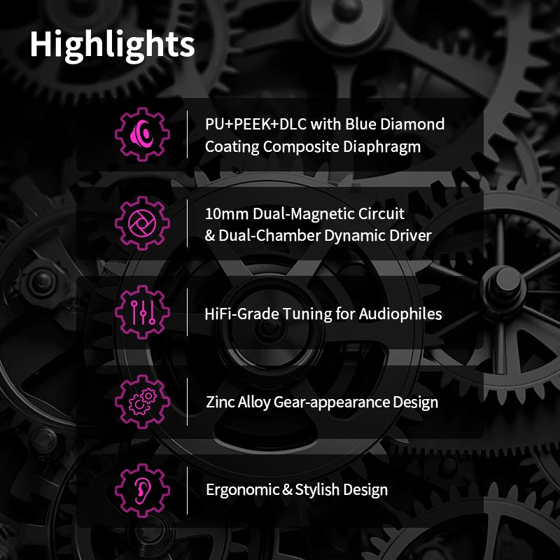 Audífonos KBEAR Tourbillon-Pro TB-PRO