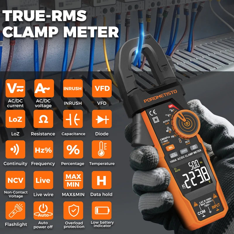 True RMS Digital Clamp Meter