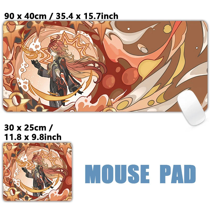Anime Game Furina Neuvillette Mavuika Mouse Pad