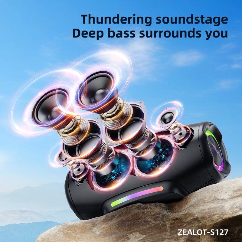 Bocina ZEALOT S127100W Powerful subwoofer Portable