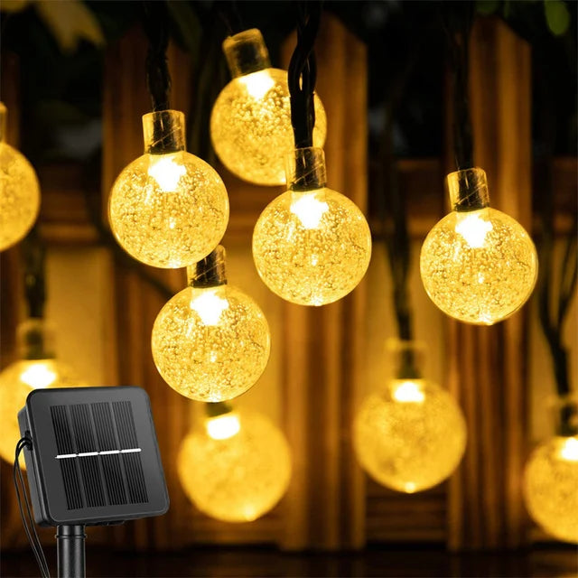Luces de cadena solares para exteriores Led