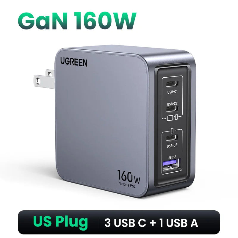 Cargador UGREEN 160W GaN PD 3.1