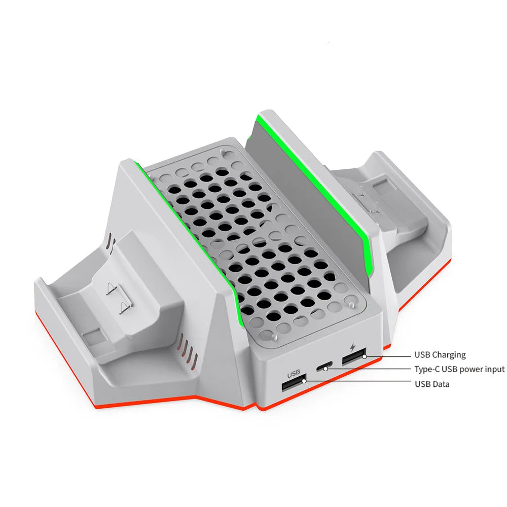Multifuncional Charging Base for XBOX S with Cooling Fans+Dual Controller Charging