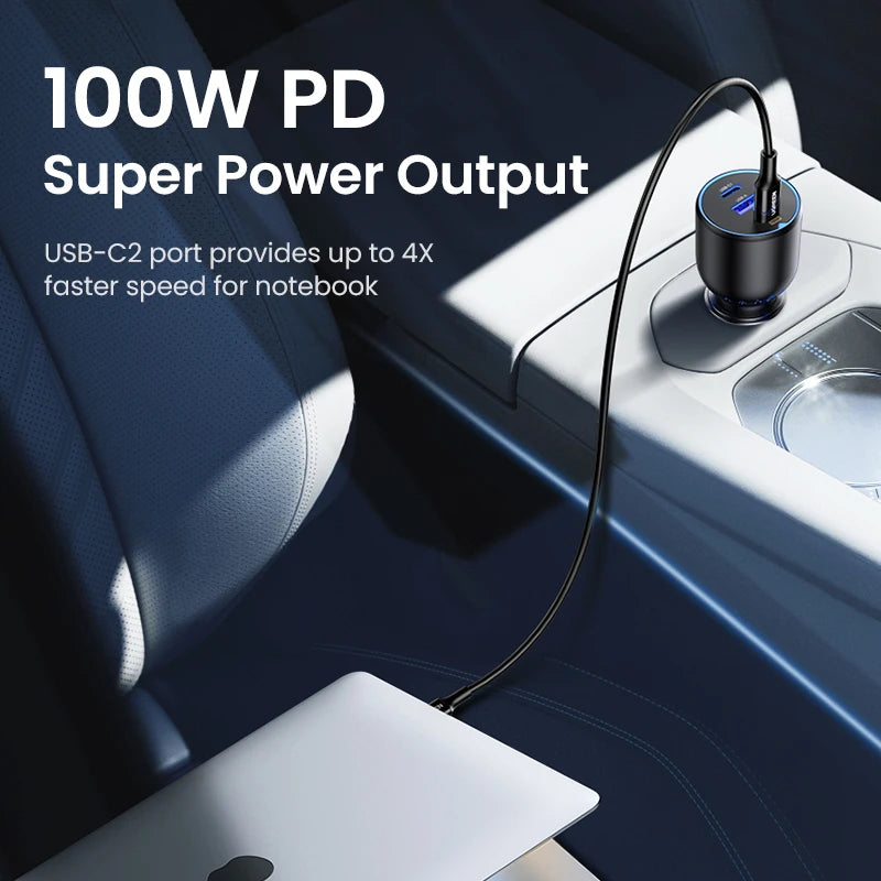 Cargador Rápido de Auto UGREEN 130W USB C