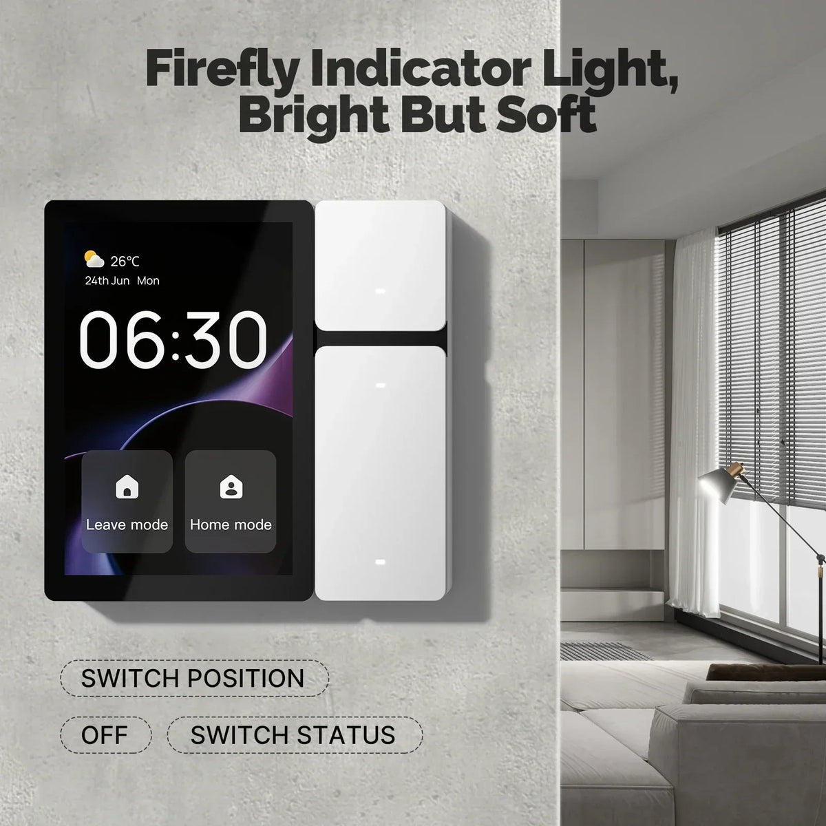 MOES Tuya Panel de Control Inteligente de 3.5"