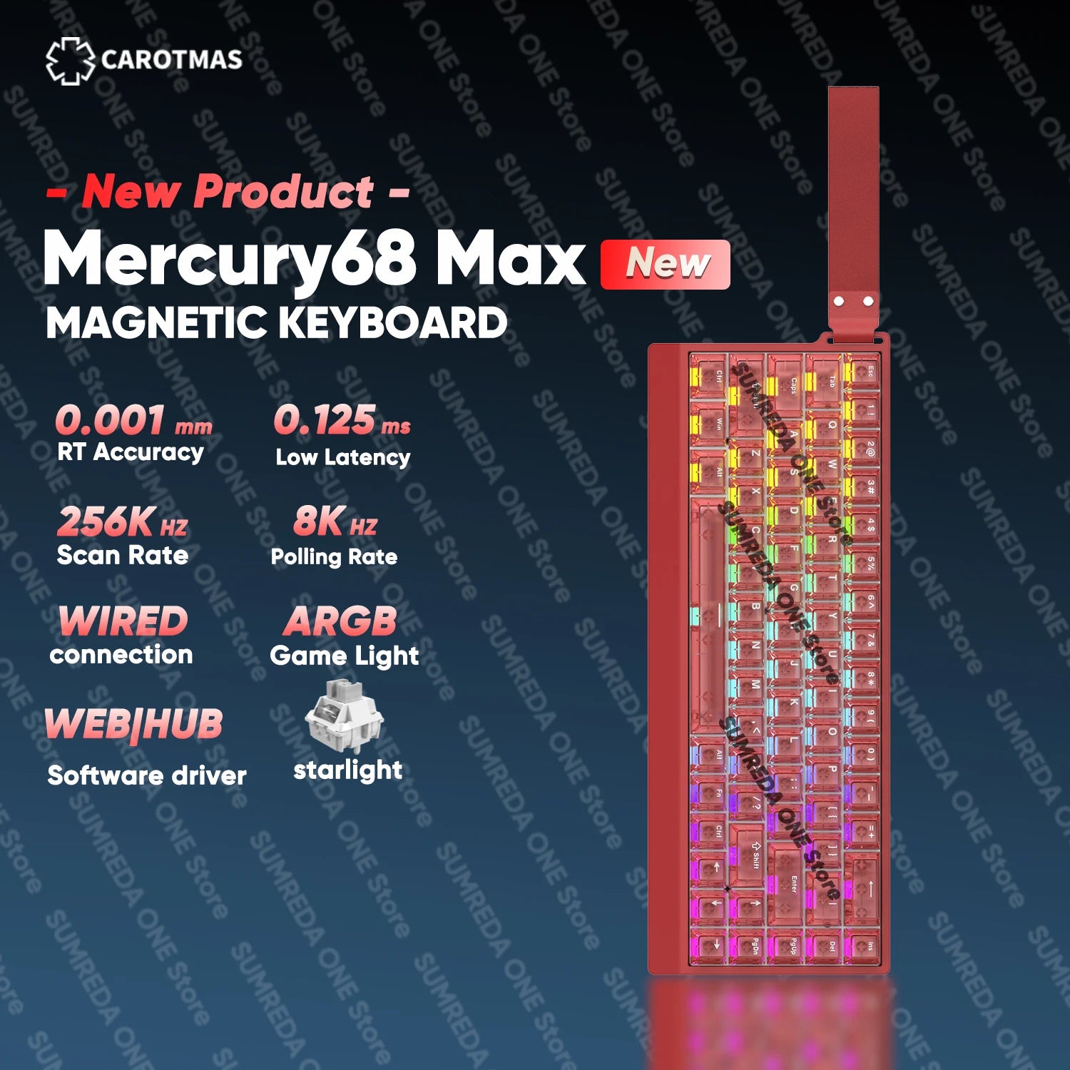 Teclado IROK Carotmas Mercury68 Max mars
