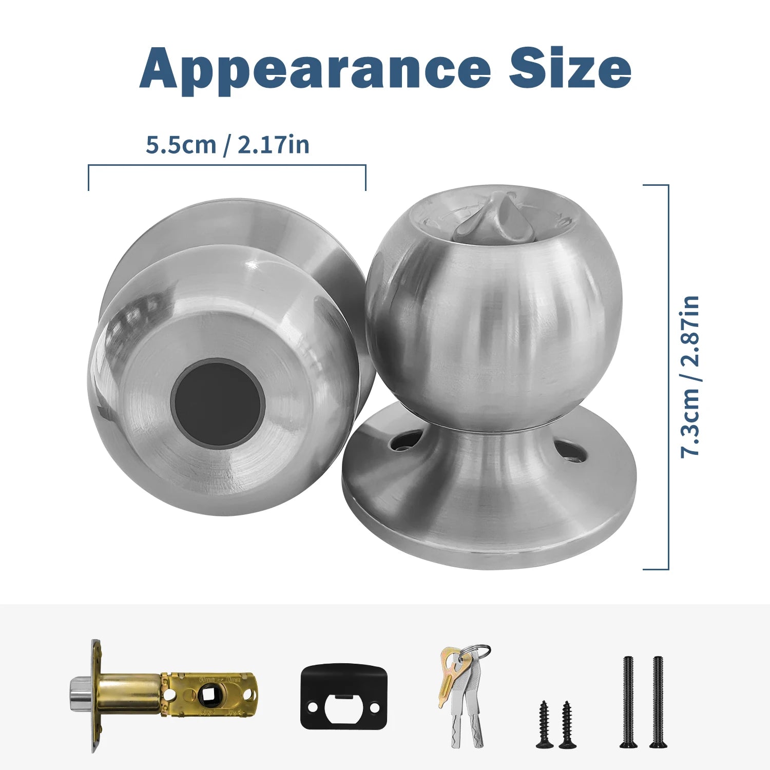 Tuya Smart Door Lock Fingerprint Biometric Spherical