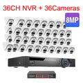 Techage Sistema de Cámaras PoE 4K 8MP 36CH con Audio Bidireccional y IA