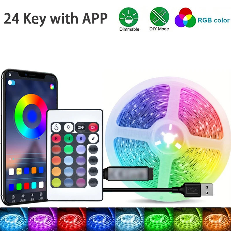 Tira LED RGB para Habitación y Dormitorio